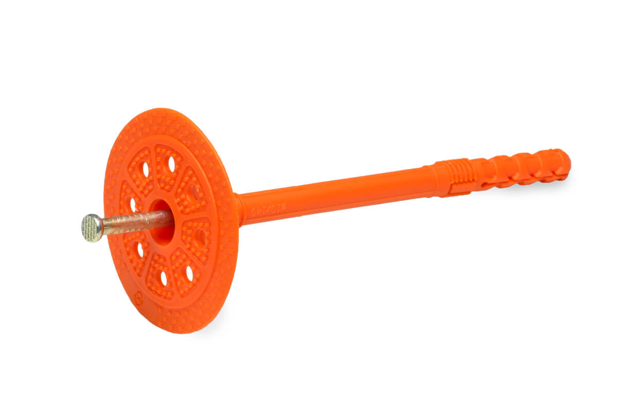 Держатель теплоизоляции 10x140 со стальным гвоздем БЕЗ ЗАГЛУШКИ (упак/300шт)