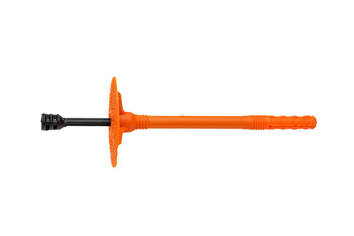 Держатель теплоизоляции 10x140 с полиамидным гвоздем DTM-N + GT-P, ЕКТ (пакет/75шт)