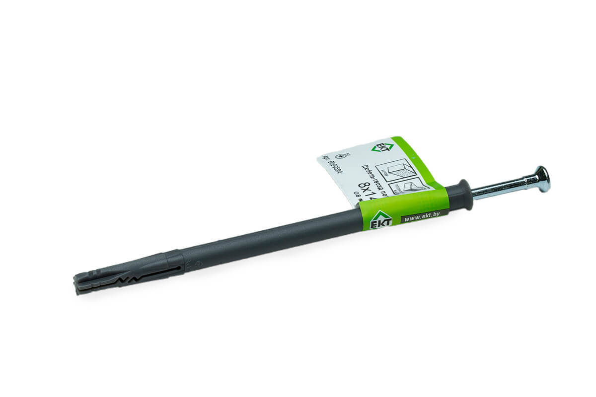 Дюбель-гвоздь GL, 8x140 потай, п/п, ЕКТ (с этик./1шт)