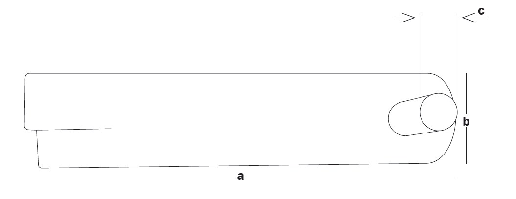 Ответная часть петли для фиксации в бетоне 160x35x13 OCPD-160/13 (шт)