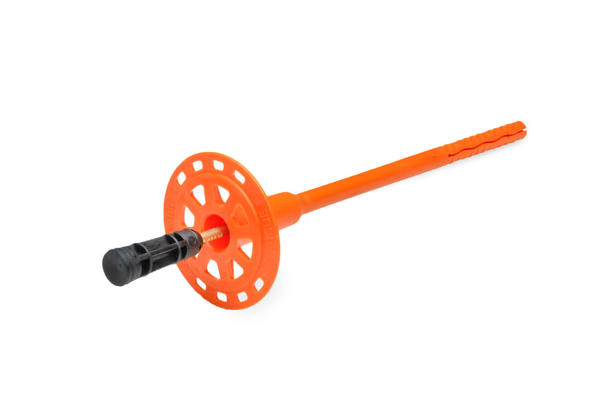 Дюбель тарельчатый 8х180 со стальным гвоздем с высокоэфф. термоголовкой DT-8T-180 (упак/200шт)