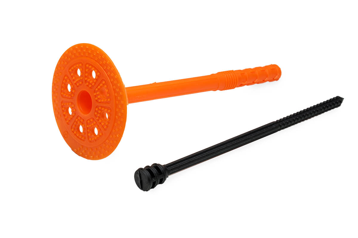 Держатель теплоизоляции 10x140 с полиамидным гвоздем DTM-N + GT-P, ЕКТ (пакет/75шт)