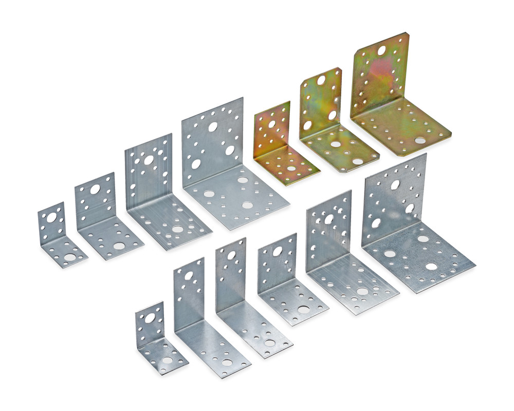 Крепежный уголок оцинкованный 105x105x90x1,5 мм KU-105x1,5 (упак/8шт)