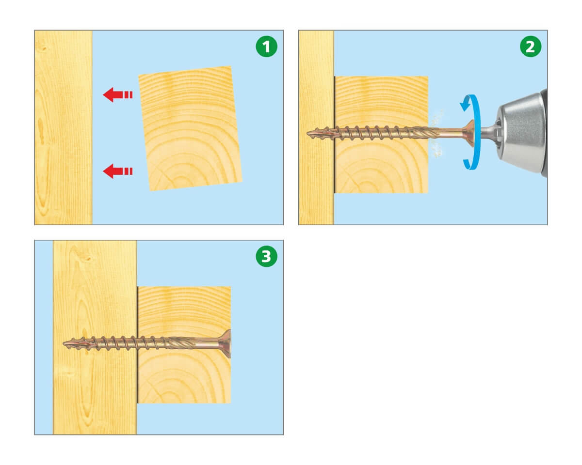 Саморез конструкционный 8.0x120, прессшайба, желтый цинк, ЕКТ (с этик./1шт)