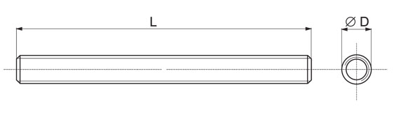 Шпилька резьбовая М4х1000, DIN975, НЕРЖ. СТАЛЬ (шт)