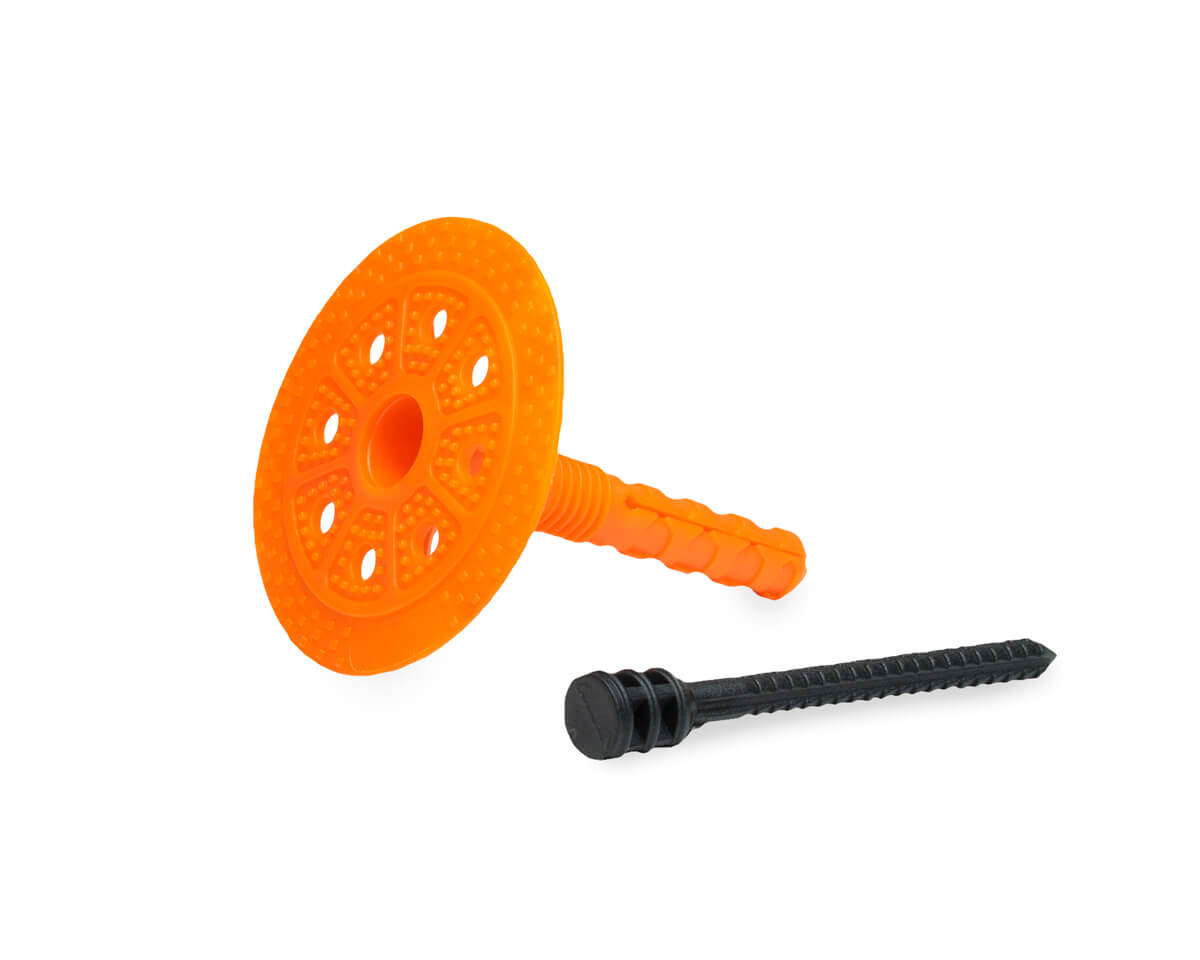 Держатель теплоизоляции 10x70 с полиамидным гвоздем DTM-N + GT-P, ЕКТ (пакет/75шт)