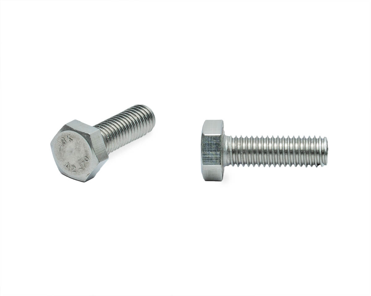 Болт с шестигранной головкой M8х25, DIN933, НЕРЖ. СТАЛЬ, ЕКТ (упак/6шт)