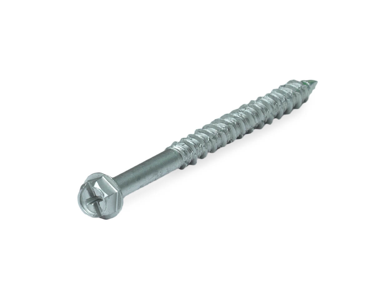 Шуруп для бетона WBB, 6,3х150/60 (остр./6-гр. гол./ДАКРОМЕТ/двухзаходн. резьба) (упак/500шт)