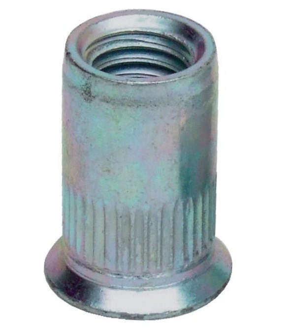 Заклепка резьб. M6x15.5/1540, ст.,оцинк.,потайн.борт,насечка на теле и борт. (упак/1.000шт)