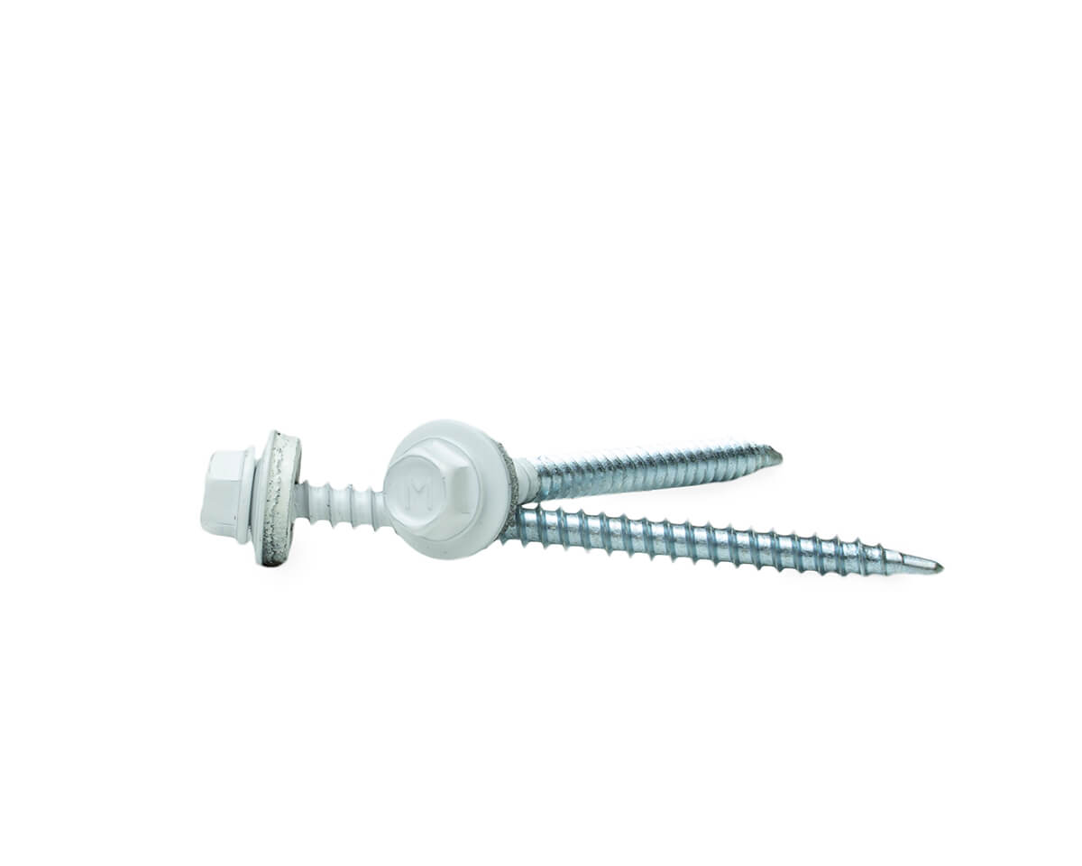 Саморез кровельный с резин. прокл. 4,8х70 сверло PT1, RAL 9003, в пласт. контейнере, ЕКТ (упак/30шт)