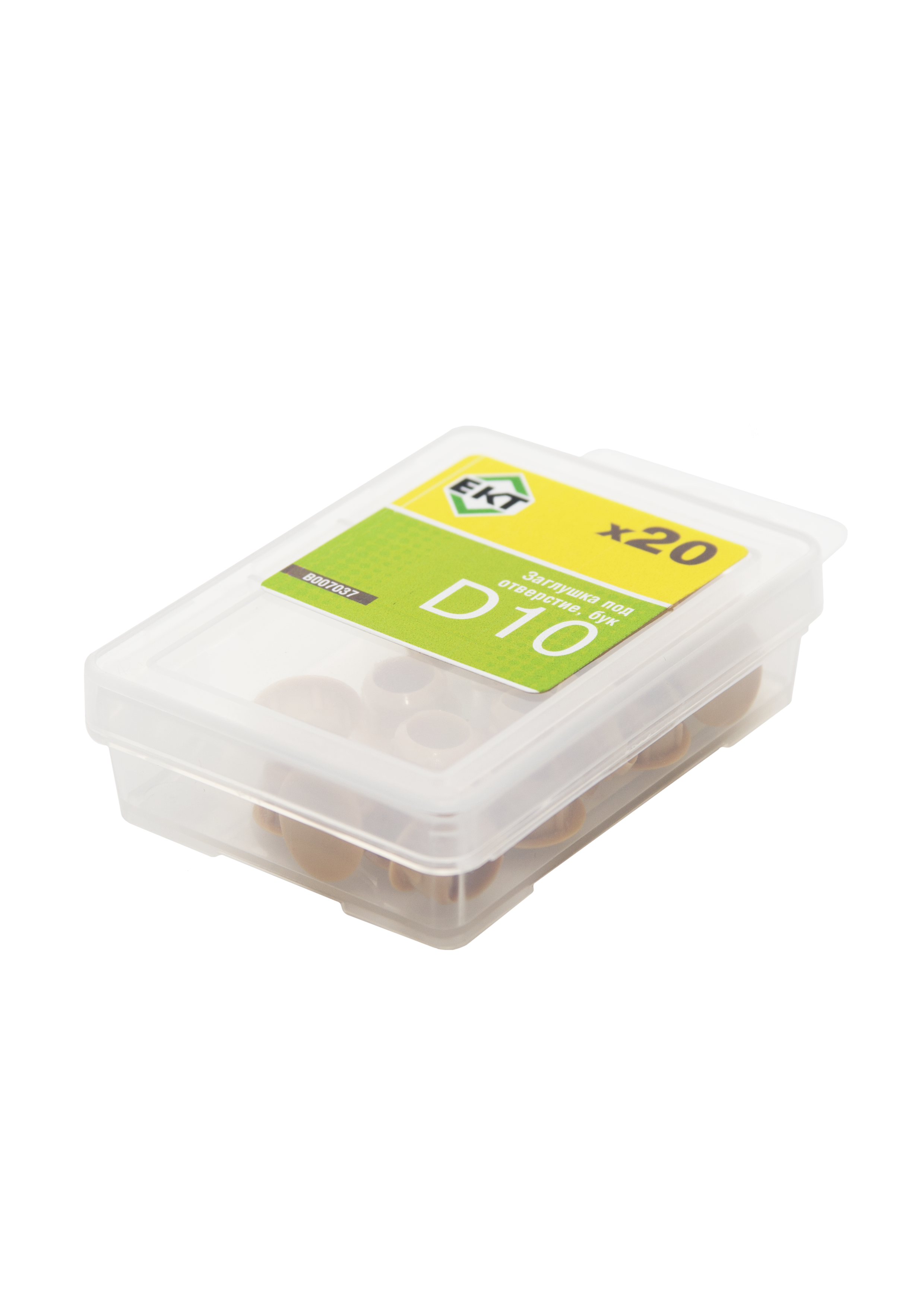 Заглушка декоративная под отверстие D10, бук (упак/20шт)