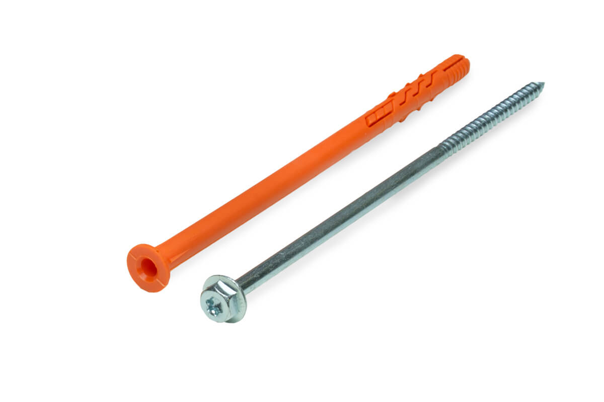 Рамный дюбель, шуруп с п/ш под ключ/TX, 10x200 RD-H, НЕЙЛОН EКТ (упак/25шт)