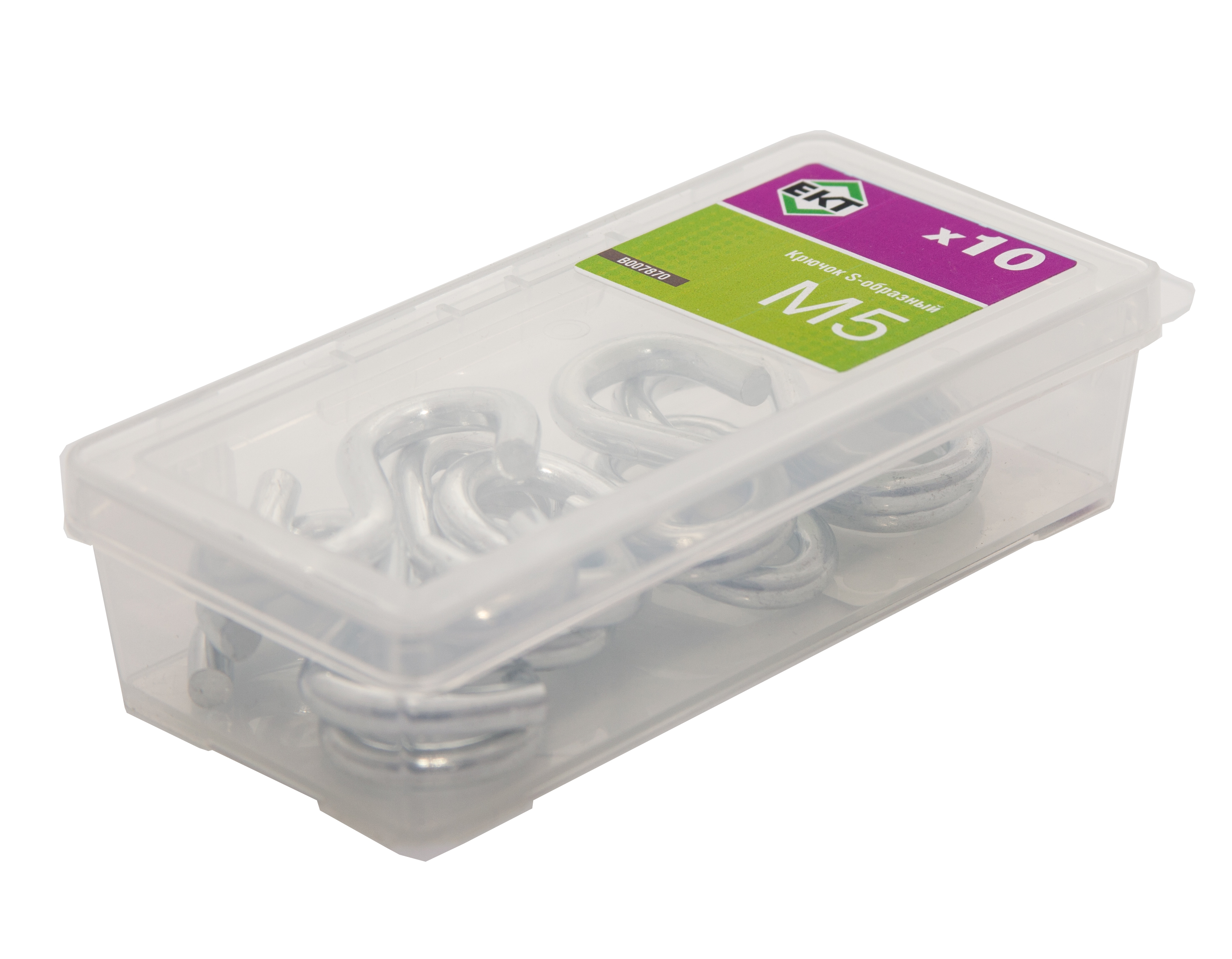 Крючок S-образный М5, цинк (упак/10шт)