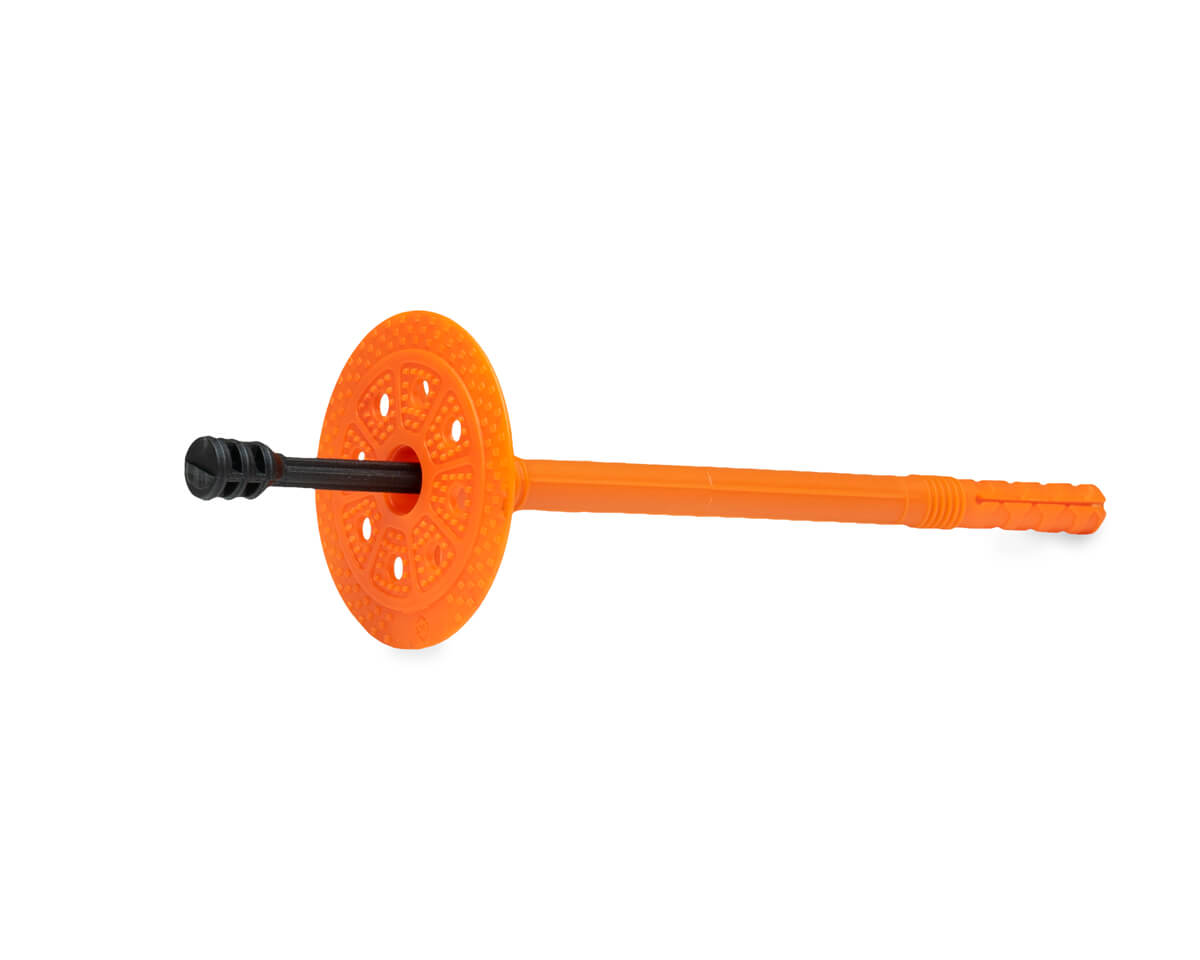 Держатель теплоизоляции 10x160 с пластмассовым гвоздем (упак/70шт)