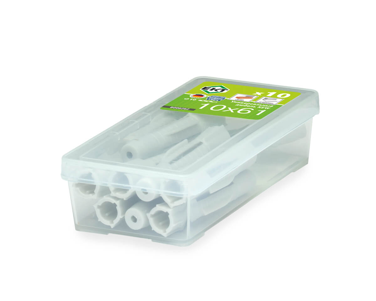 Универсальный дюбель KEW UDD 10x61, НЕЙЛОН (упак/10шт)