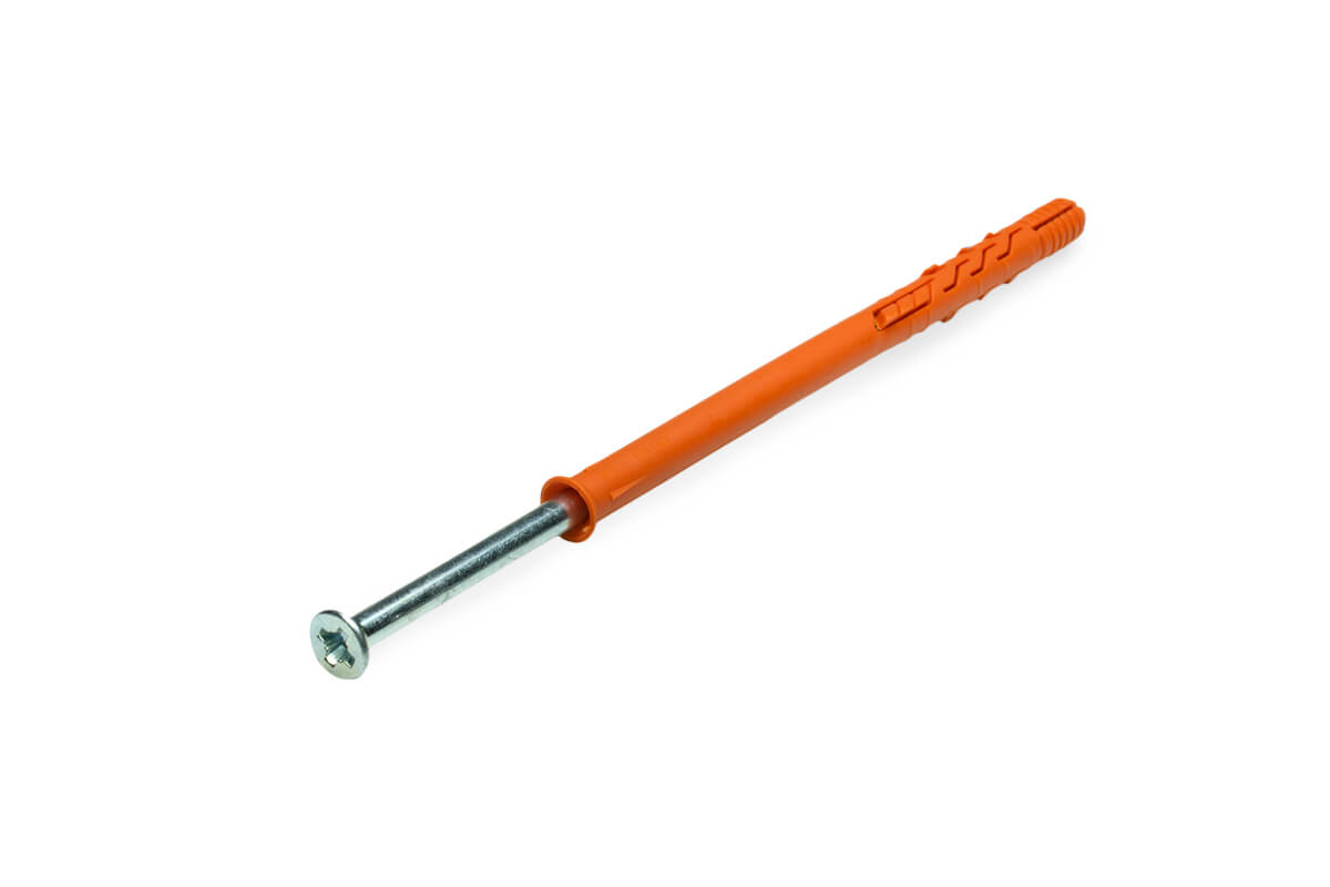 Рамный дюбель с пот/борт., шуруп потай PZ, 10x160 RD-Z, (+ бита PZ4) НЕЙЛОН ЕКТ (упак/25шт)