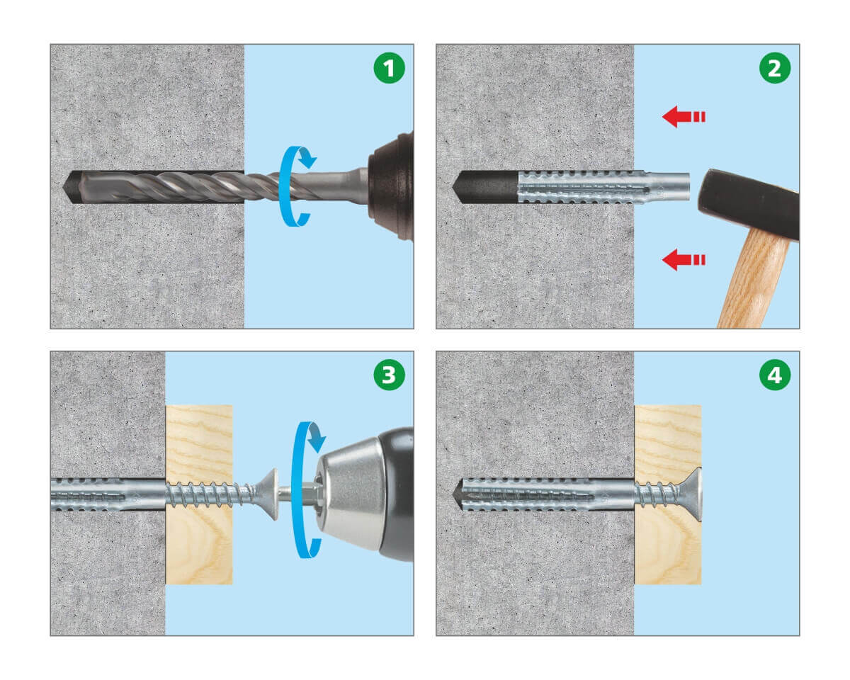Универсальный металлический дюбель 6х32 (упак/100шт)