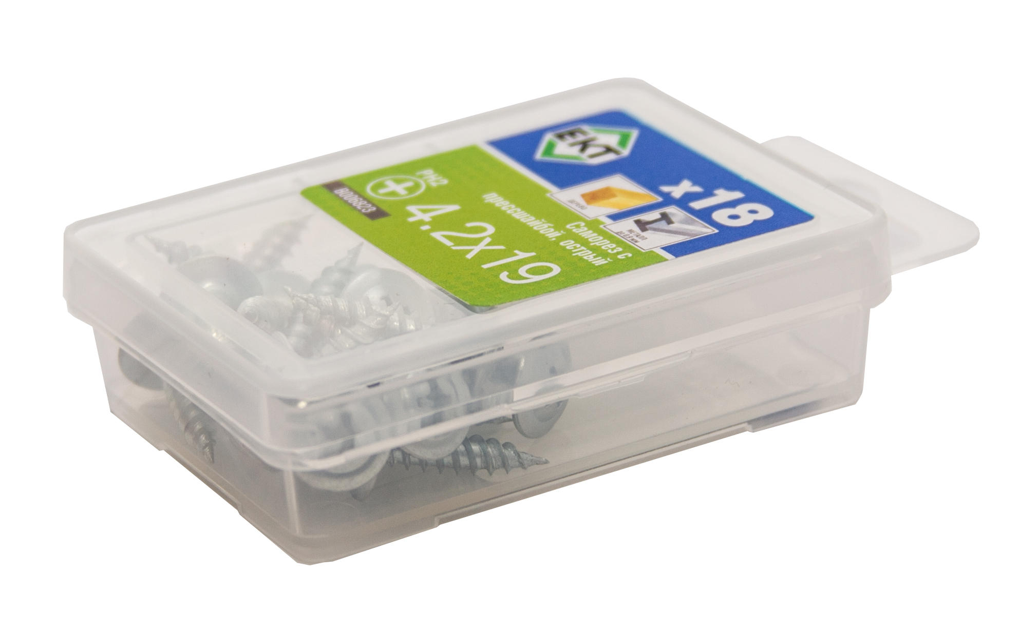 Саморез с п/ш, острый 4,2х19 (упак/18шт)