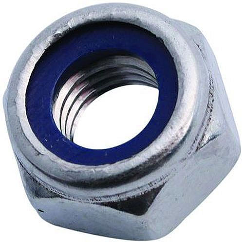 Гайка с контрящим кольцом М24, DIN985, кл.пр. 8, цинк (упак/15шт)