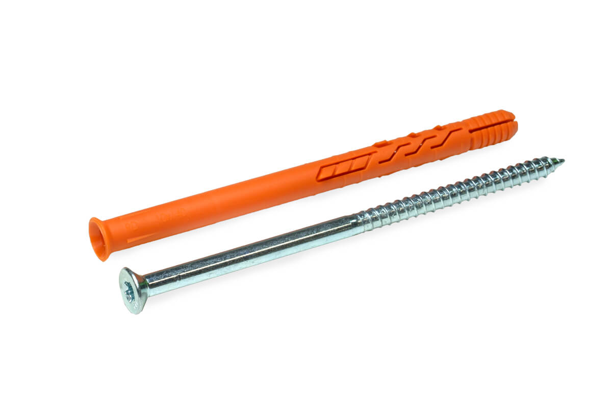 Рамный дюбель с пот/борт., шуруп потай TX, 10x140 RD-X, НЕЙЛОН ЕКТ (упак/25шт)