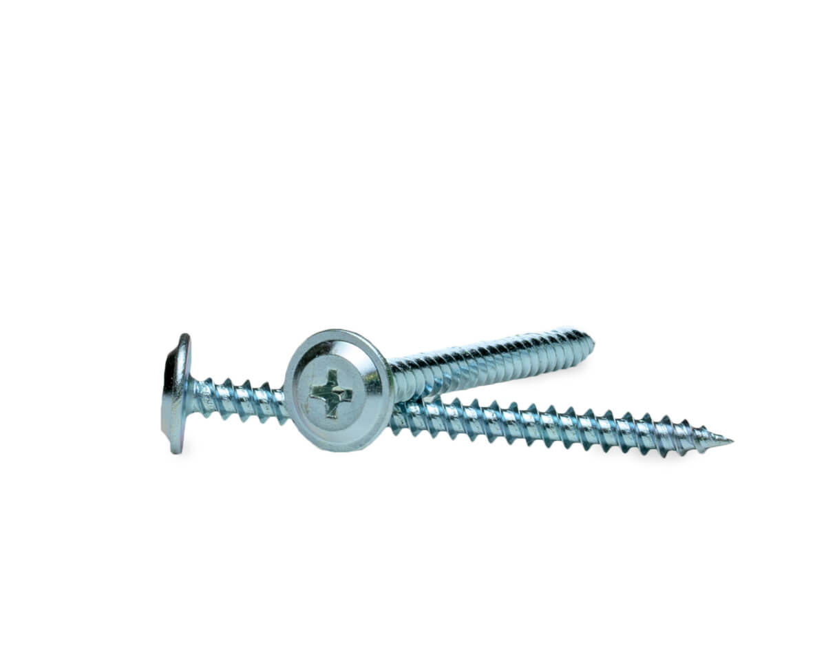 Саморез с прессшайбой, 4.2x51 острый, цинк, в коробке с окном, ЕКТ (упак/250шт)