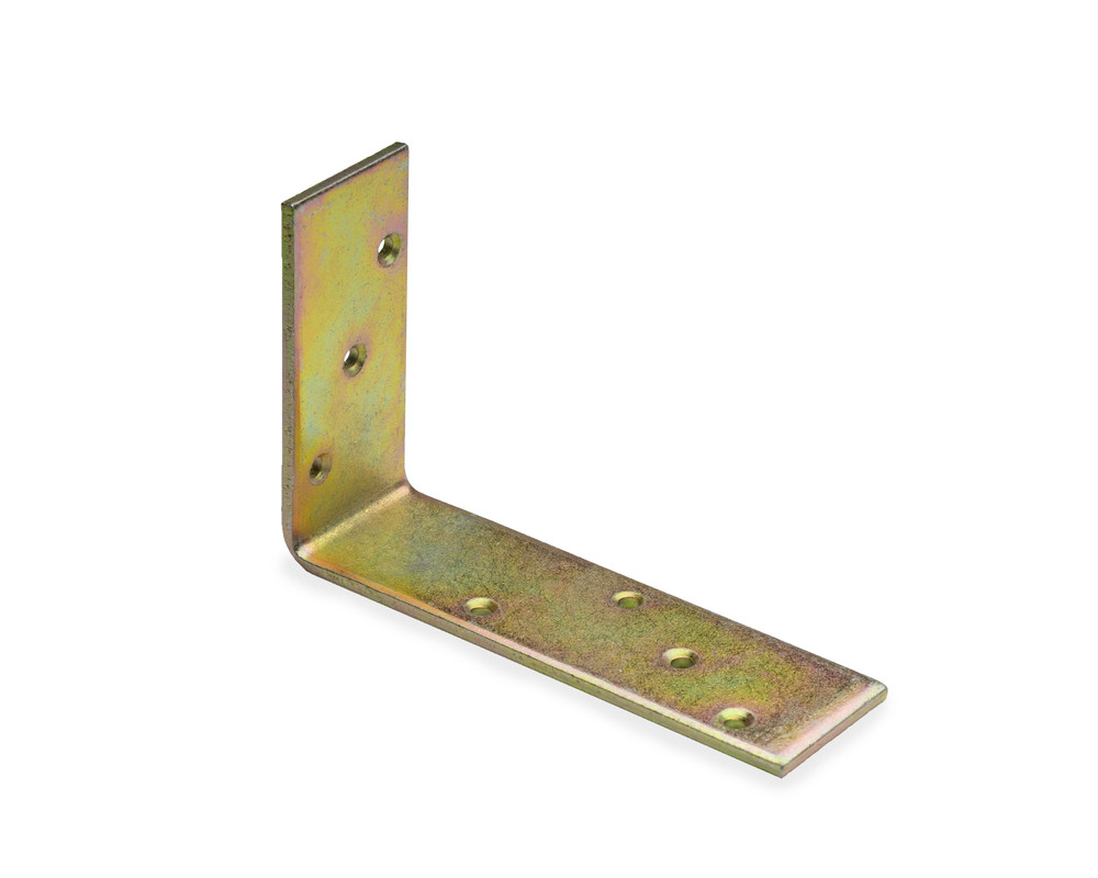 Крепежный балочный уголок 120x80x35/4 KB2, желтый цинк (шт)