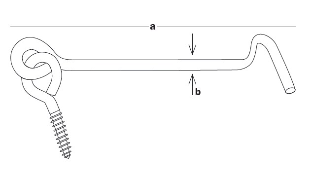 Крючок ввертный 60x3,5 KV-60 (шт)