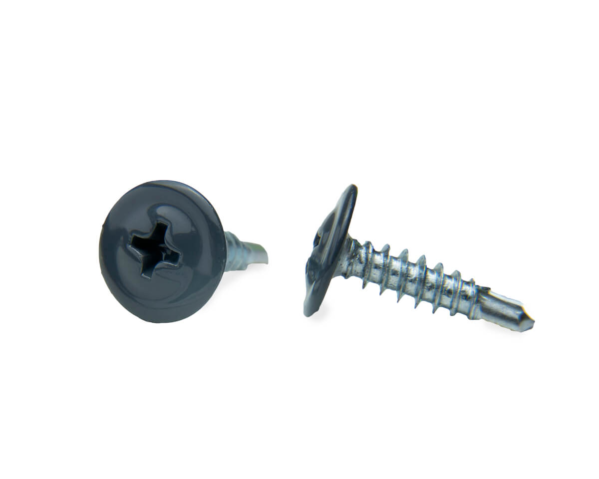 Саморез с п/ш, сверло 4.2х16 RAL7024 (упак/100шт)