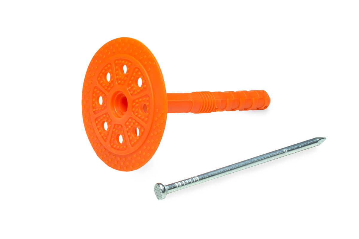 Держатель теплоизоляции 10x90 со стальным гвоздем БЕЗ ЗАГЛУШКИ (упак/450шт)