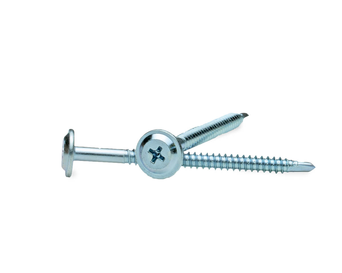 Саморез с прессшайбой, 4.2x57 сверло, цинк,в пласт.контейнере, ЕКТ (упак/40шт)
