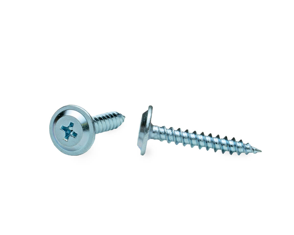 Саморез с прессшайбой, 4.2x25 острый, цинк, ЕКТ (упак/20шт)