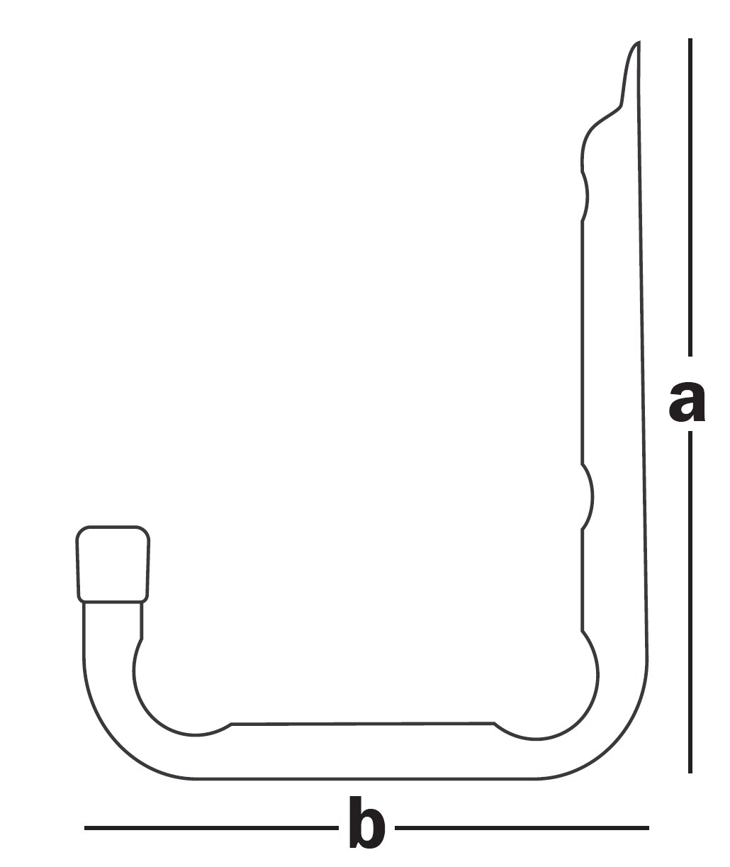 Крюк одиночный, тип U 150х110мм (шт)