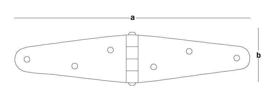 Петля треугольная 150x35x2 PT-150 (шт)