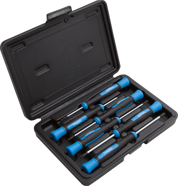 Отвертки прецизионные TORX, ручка 2К, S2 GERAL (набор/6шт)