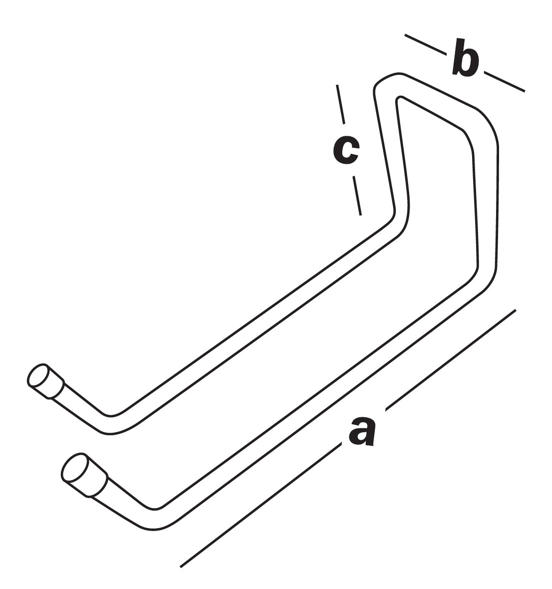 Крюк двойной, тип U 120х320х90мм (шт)