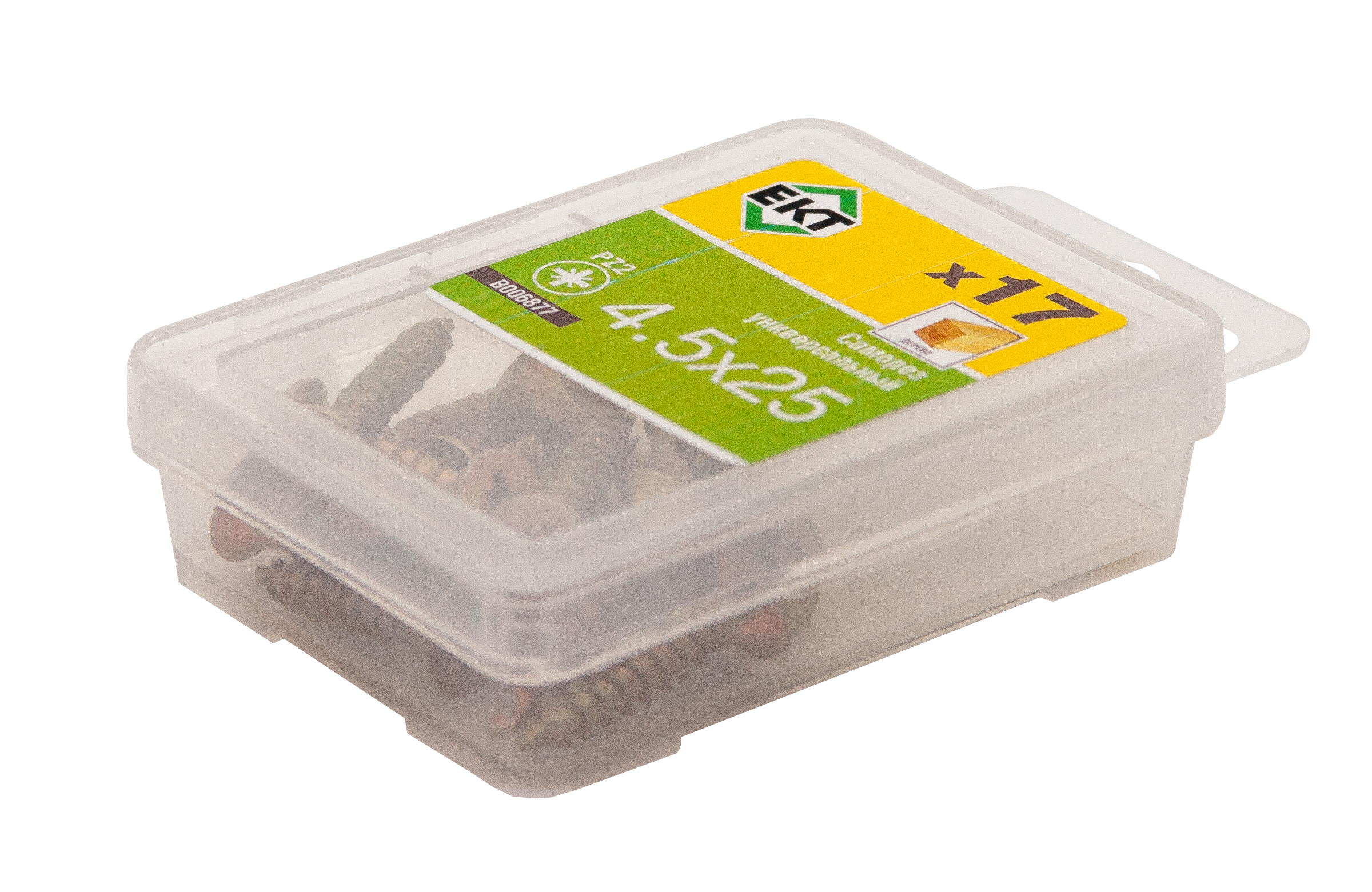 Саморез, желтый цинк 4,5х25 (упак/17шт)