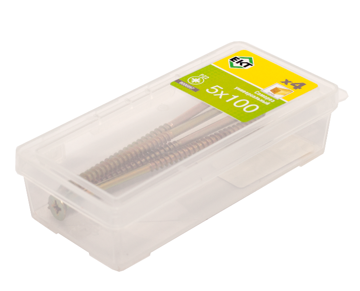 Саморез, желтый цинк 5,0х 100 (упак/4шт)