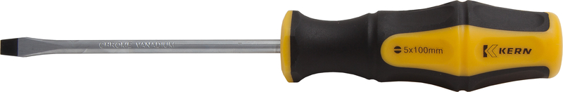 Отвертка шлицевая 8,0x200мм, ручка 2К, CrV KERN (шт)