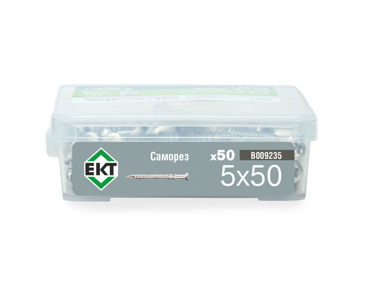 Саморез для террасной доски TORX25 5.0x50, НЕРЖ.СТАЛЬ (упак/50шт)