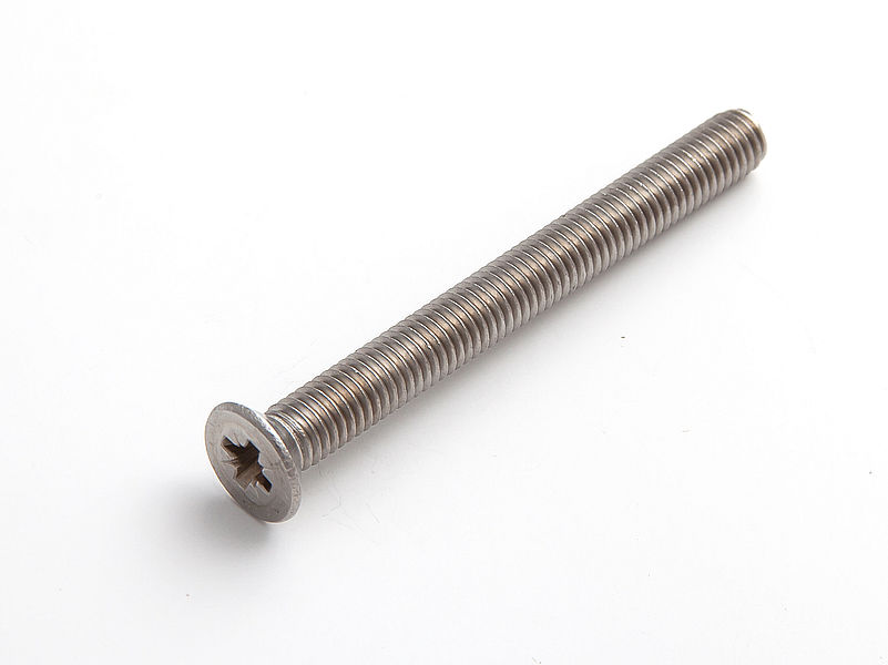 Винт с потайной головкой POZI 6х50, DIN965, НЕРЖ. СТАЛЬ (упак/10шт)