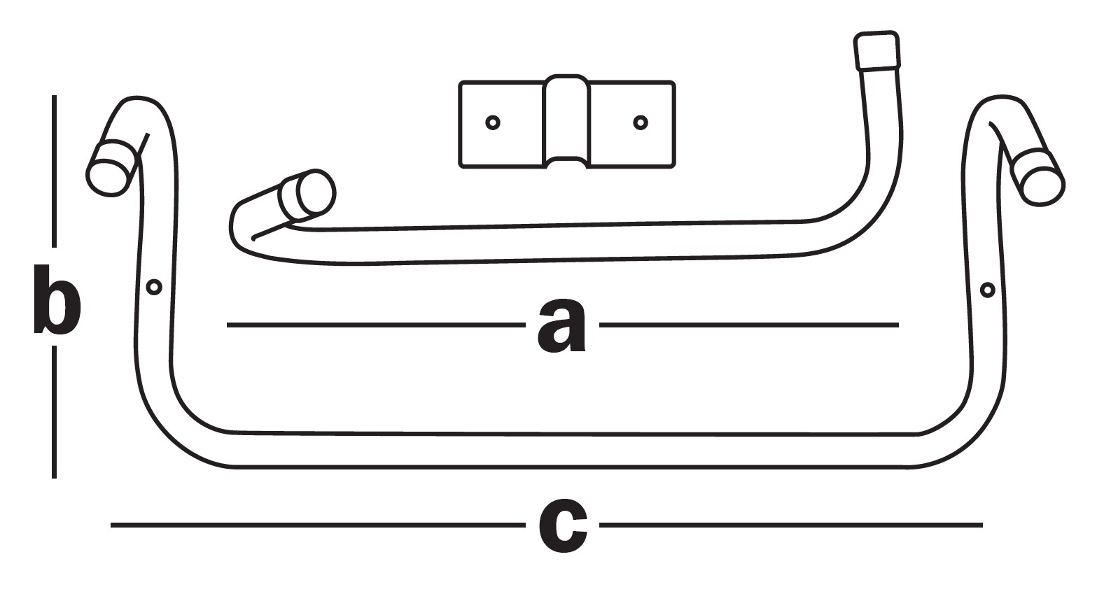 Держатель для тачки 300/160х390мм (шт)