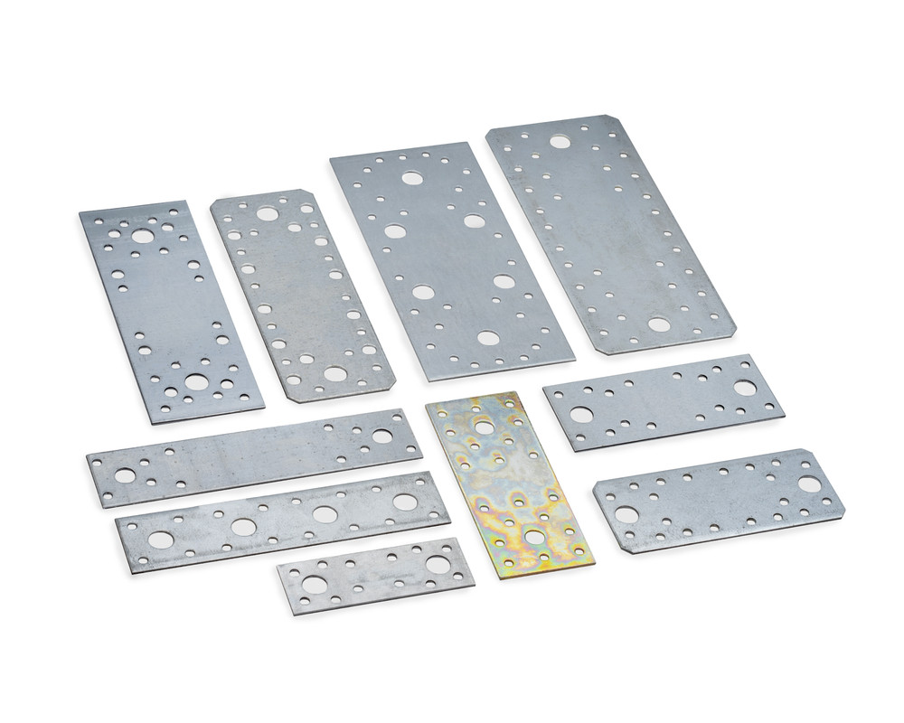 Крепежная пластина оцинкованная 100x35x2,0 мм КР-100 (шт)