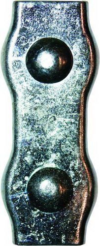 Зажим для стальных канатов 4 мм, двойной, оцинк. (упак/25шт)