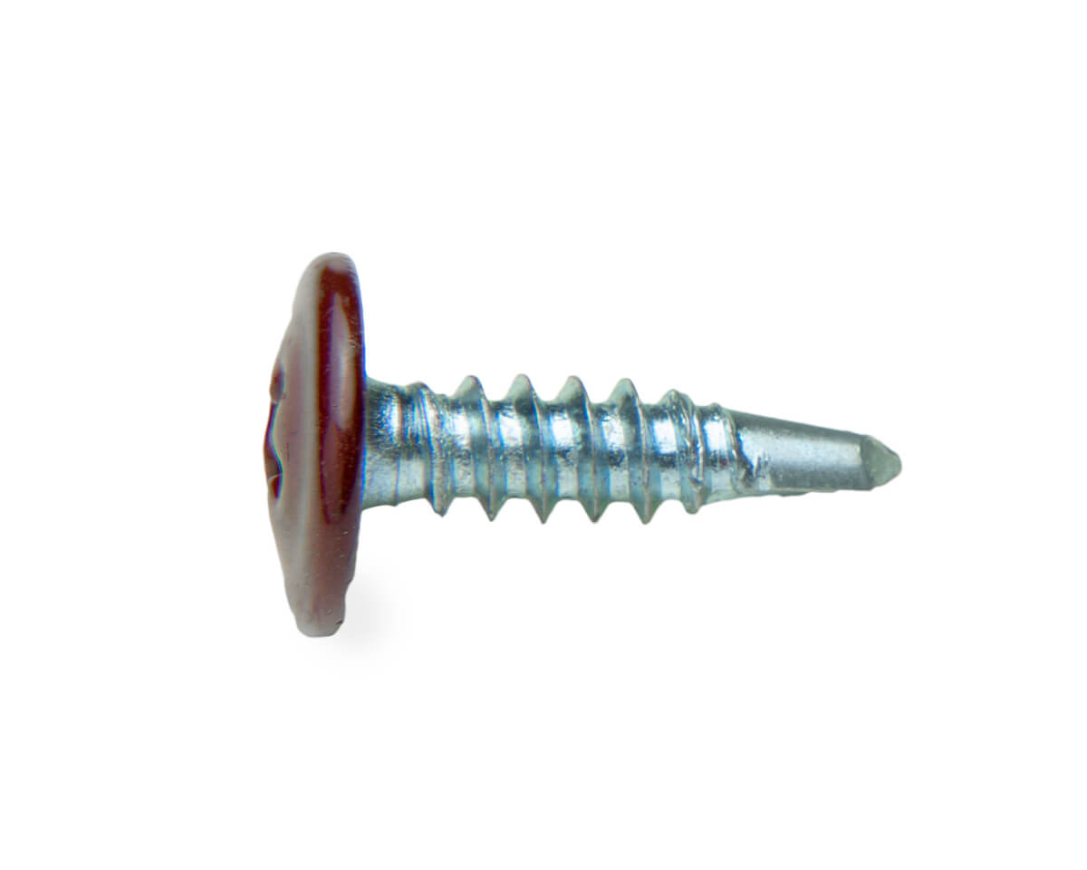 Саморез с п/ш SPS, сверло 4,2x16 RAL3005 (упак/500шт)