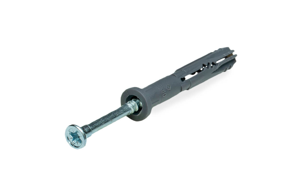 Дюбель-гвоздь GL, 8x60 цилиндр, п/п, ЕКТ (упак/100шт)