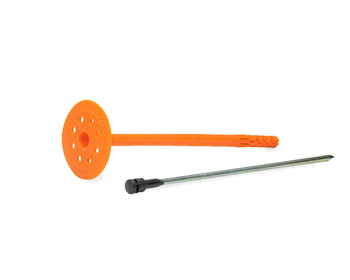 Держатель теплоизоляции 10x200 со стальным гвоздем с термо-загл. DTM-N + GT-MT (упак/200шт)