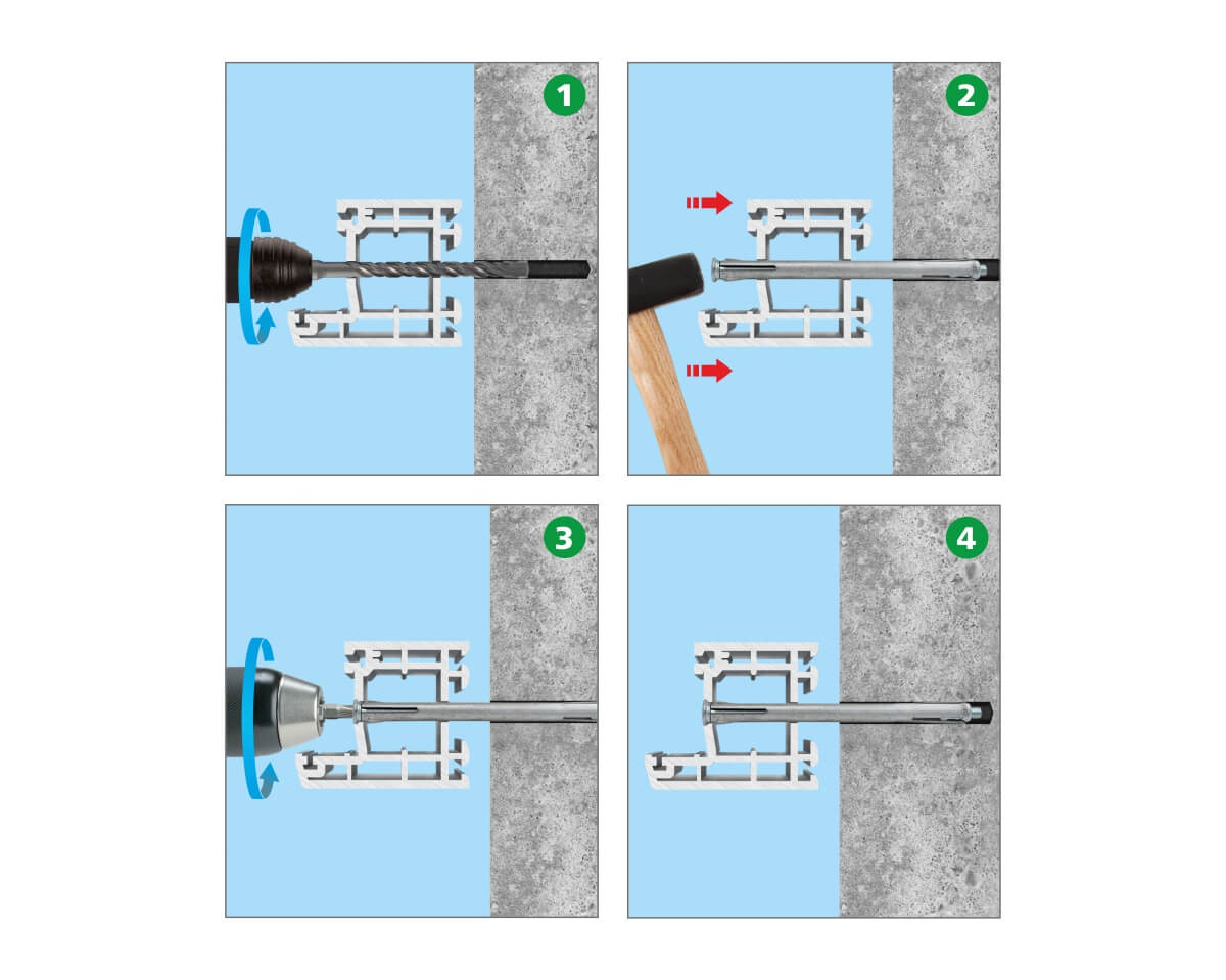 Металлический рамный дюбель MFA 10х72 (с этик./1шт)