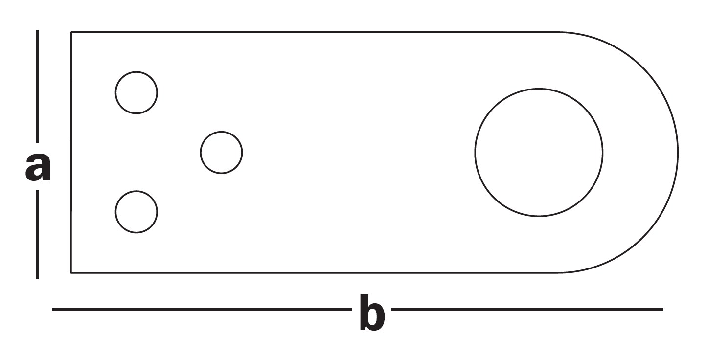 Проушина для навесного замка, угловая 50х44х30х2.0 PZU-90 (шт)