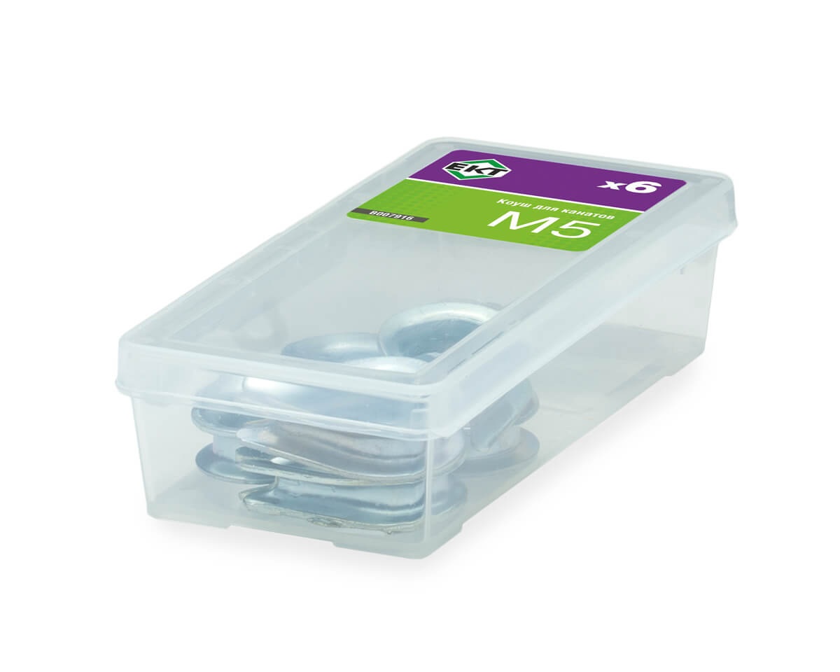 Коуш для канатов М5, DIN6899 (упак/6шт)