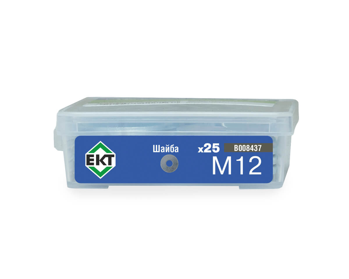 Шайба М12 усиленная, цинк, прочн.4,8 DIN9021 в пласт. контейнере (упак/25шт)